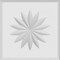Ekena Millwork Standard Sedgwick Flower Rosette With Rounded Edge, 5"W x 5"H x 1/2"P ROSP050X050X050SDG11 - alternate 2